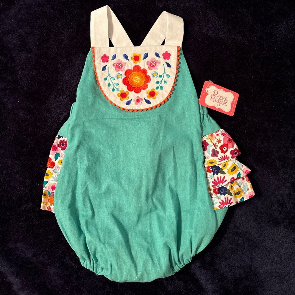 RicRac & Ruffles 3T Bubble NWT
